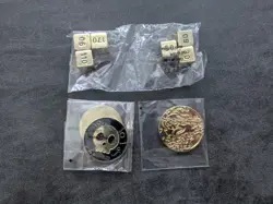 Gold Black UPC Metal Dice Coin Set Sealed Pokemon Brand New - Image 1