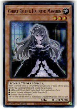 Yu-Gi-Oh! Ghost Belle & Haunted Mansion RA01-EN011, Ultra Rare, 1st Edition, NM - Image 1