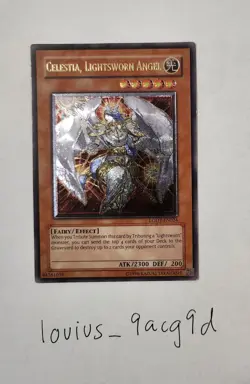Yu-Gi-Oh! Celestia, Lightsworn Angel LODT-EN024 Ultimate Rare Original Print LP - Image 1