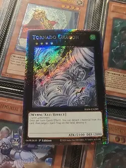 Yugioh Stampede - Tornado Dragon - Platinum Secret Rare - RA04-EN289 - Image 1