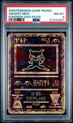 Ancient Mew Promo Pokemon the Movie 2000 Holo Card PSA 8 - Image 1