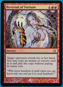 Reversal of Fortune FOIL Fifth Dawn HEAVILY PLD Red Rare CARD (506020) ABUGames - Image 1