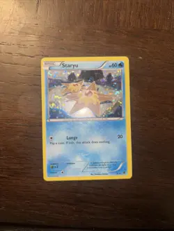 Staryu Pokemon Card - Holo Rare Basic Lunge Attack 4/12 - Image 1