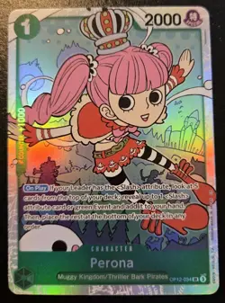 Perona OP12-034 Foil Super Rare Legacy Of The Master One Piece Card Game - Image 1