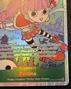 Perona OP12-034 Foil Super Rare Legacy Of The Master One Piece Card Game - Image 5