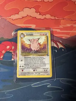Pokemon Card Clefable 17/64 WOTC Non Holo Jungle Set Rare (HP) - Image 1