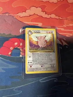 Pokemon Card Clefable 17/64 WOTC Non Holo Jungle Set Rare (HP) - Image 2