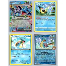 (4) Lapras ex Pokemon Card Lot Double Rare Reverse Holo Plasma Blast Misty's - Image 1