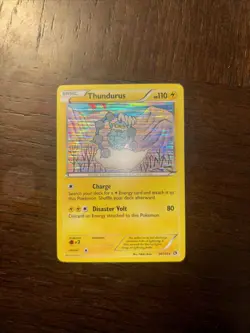 Pokemon Thundurus Holo Rare Card 110 HP Disaster Volt Charge 50/113 - Image 1