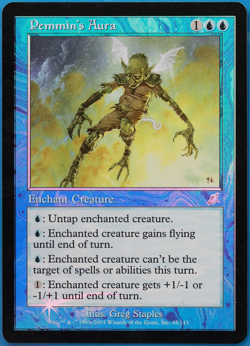 Pemmin's Aura FOIL Scourge HEAVILY PLD Blue Uncommon CARD (506012) ABUGames - Image 1