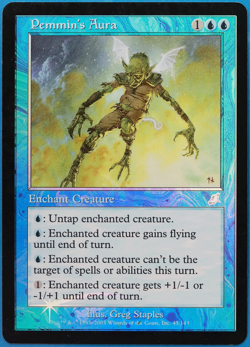 Pemmin's Aura FOIL Scourge HEAVILY PLD Blue Uncommon CARD (506010) ABUGames - Image 1