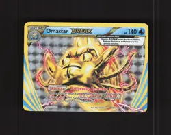 Omastar BREAK 19/124 Fates Collide Full Art Ultra Rare Holo Pokemon Card LP - Image 1