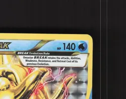 Omastar BREAK 19/124 Fates Collide Full Art Ultra Rare Holo Pokemon Card LP - Image 4