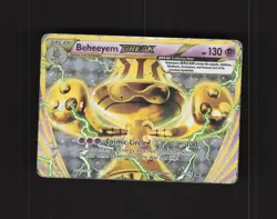 Beheeyem BREAK XY135 XY Full Art Black Star Promo Holo Pokemon Card DMG - Image 1
