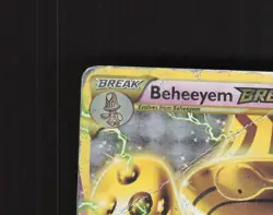 Beheeyem BREAK XY135 XY Full Art Black Star Promo Holo Pokemon Card DMG - Image 3