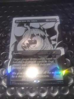 Spider-Man Secret Lair MTG Venom Unleashed Inks Foil Peer into the Abyss - Image 3