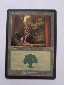 Forest LP/NM Euro Schwarzwald Germany Basic Land MTG Magic the Gathering - Image 1