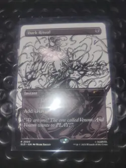 Spider-Man Secret Lair MTG Venom Unleashed Inks Dark Ritual - Image 1