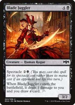 Blade Juggler 4x FOIL RNA MTG Ravnica Allegiance Common MINT black - Image 1