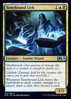 Tomebound Lich - Light Play MTG Magic 2020 Core Set - Image 1