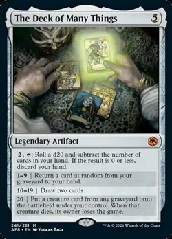 MTG English The Deck of Many Things NM Normal Adventures in the Forgotten Realms - Image 1