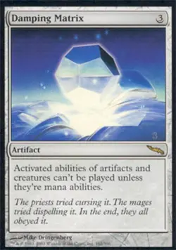 Damping Matrix - Light Play MTG Mirrodin - Image 1