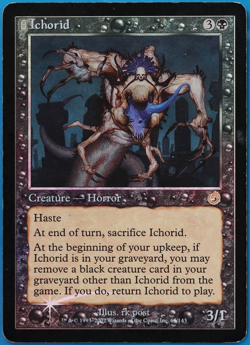Ichorid FOIL Torment HEAVILY PLD Black Rare MAGIC MTG CARD (ID# 505995) ABUGames - Image 1