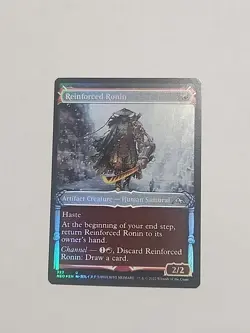 MTG Reinforced Ronin SHOWCASE FOIL Kamigawa: Neon Dynasty 323 NM - Image 1