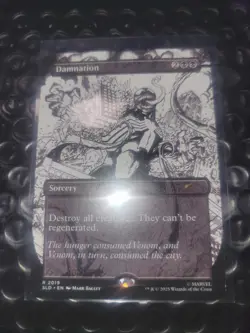 Spider-Man Secret Lair MTG Venom Unleashed Inks Damnation - Image 1