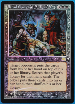 Head Games FOIL Onslaught HEAVILY PLD Black Rare MTG CARD (ID# 505992) ABUGames - Image 1