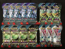 Pokemon TCG Twilight Masquerade / Temporal Forces Lot Of 15. New Sealed. - Image 1