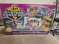 2024 Winter POKEMON MEGA MYSTERY POWER BOX, MJ HOLDING, NEW / SEALED - Image 1