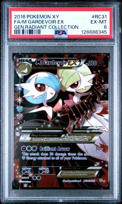 PSA 6 M Gardevoir Ex #RC31 2016 Pokemon Xy Generations Radiant 126686345 - Image 1