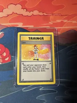 Pokemon TCG Lass Trainer 75/102 Unlimited Base Set Vintage Rare LP- - Image 1