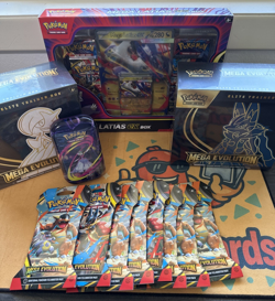 NEW-Pokemon TCG Mega Evolutions Booster Packs/ETBs/Latias Box/Tin - Image 1