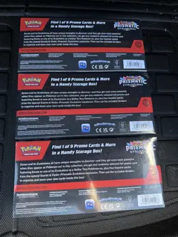 Pokemon Prismatic Evolutions Surprise Box Sealed Lot of 3 pokemon cards TCG - Image 2