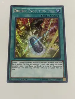 Yugioh Double Evolution Pill BLLR-EN028 1st Edition Secret Rare Holo - NM - Image 1