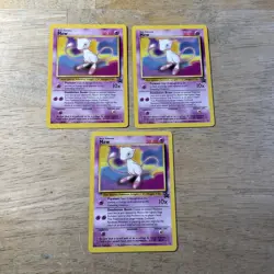 3 Pokemon Mew Cards - 1995 Black Star Promo cards - Image 1