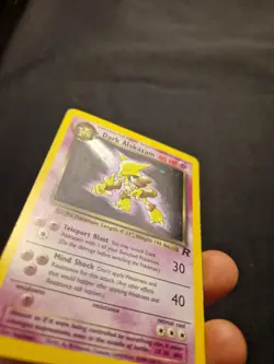 Dark Alakazam Holo 1/82 Team Rocket 2000 WOTC Vintage Pokemon Card NM - Image 4