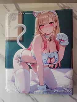 Anime Waifu Trading Card 9-Pocket 3-Ring Zipper Binder - Kitagawa Marin - Image 2