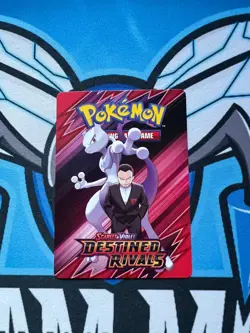 Giovanni Mewtwo Trainer Tips Destined Rivals Pokemon Art Card Gyarados Tyranitar - Image 1