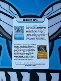 Giovanni Mewtwo Trainer Tips Destined Rivals Pokemon Art Card Gyarados Tyranitar - Image 2