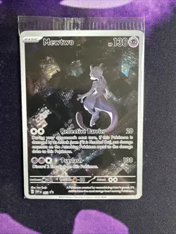 MEWTWO SVP 052 Scarlet Violet 151 Promo Illustration Rare Pokemon Card SEALED - Image 1