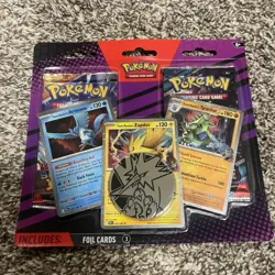 Pokemon 2 Pack Blister Pack - Team Rocket's Articuno, Zapdos & Tyranitar Cards - Image 1