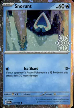 Snorunt - (Holiday Calendar) Holo Common Miscellaneous Cards 037/182 NM - Image 1