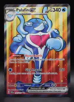NM/M Palafin EX 193/167 Ultra Rare Twilight Masquerade 2024 Pokemon Card TCG - Image 1