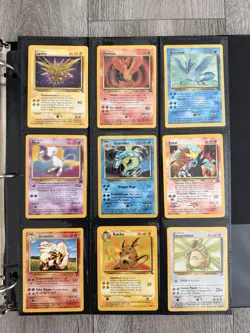 Old Pokemon Cards VINTAGE Rare Collection binder Holo WOTC 1999 Era Lot - Image 1