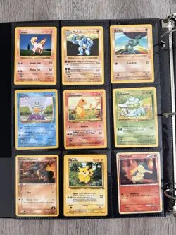 Old Pokemon Cards VINTAGE Rare Collection binder Holo WOTC 1999 Era Lot - Image 4