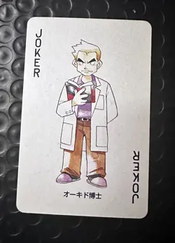 Professor Oak Joker Charizard Red Back Deck Playing Poker Card Pokemon - Image 1