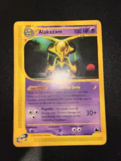 Alakazam 2/144 Skyridge Rare Pokemon Card Vintage WOTC Set 2003 - Image 1